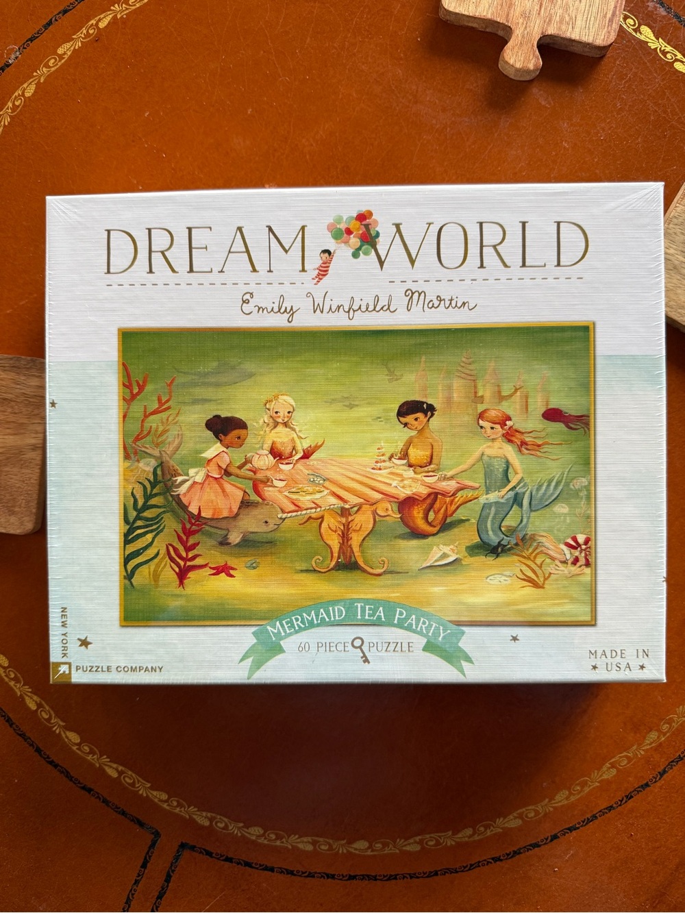 Dream World Mermaid Tea Party 60-Piece Puzzle - Pastel Multi